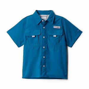 Columbia Camisas PFG Bahama™ Manga Corta Niño Azules (549ULBNFI)